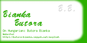 bianka butora business card